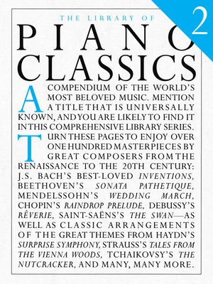cover image of The Library of Piano Classics, Book 2